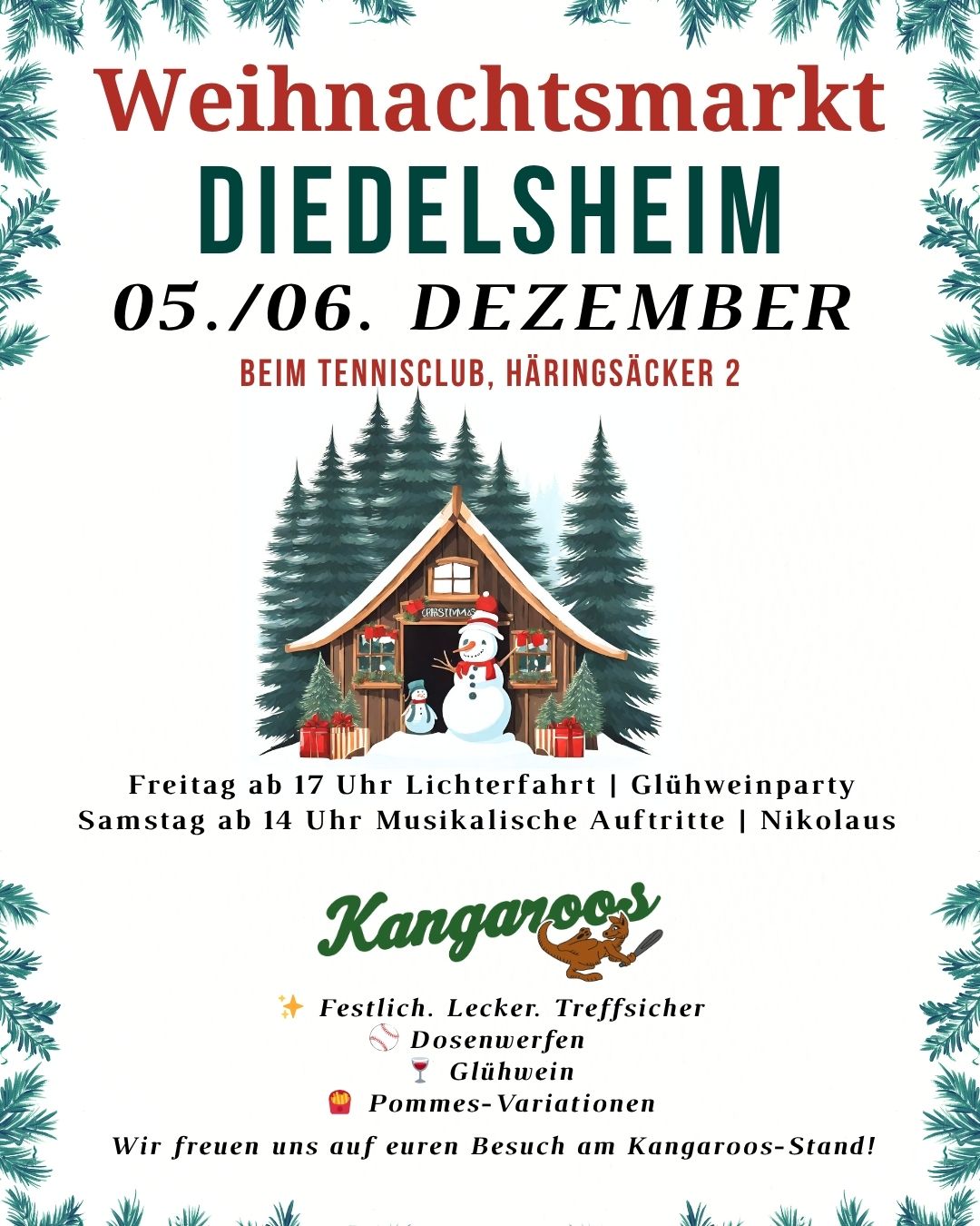 Du betrachtest gerade 🎄Diedelsheimer Weihnachtsmarkt 2025 – Wir sind dabei! 🎅✨